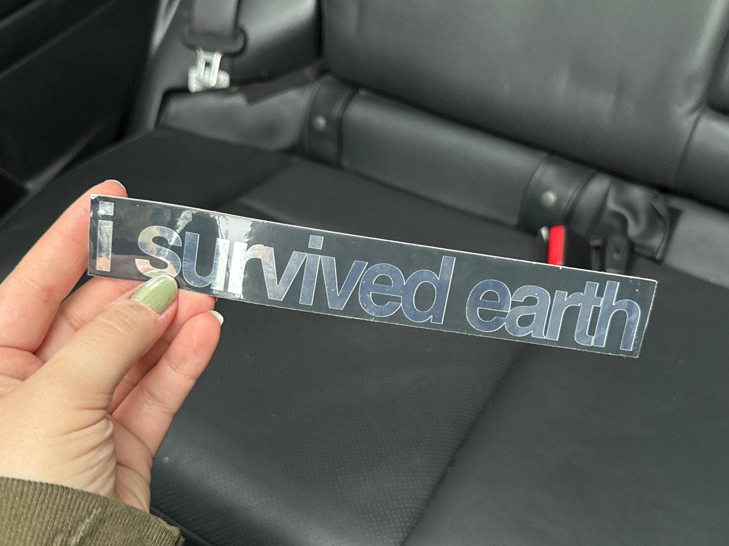 i survived earth sticker