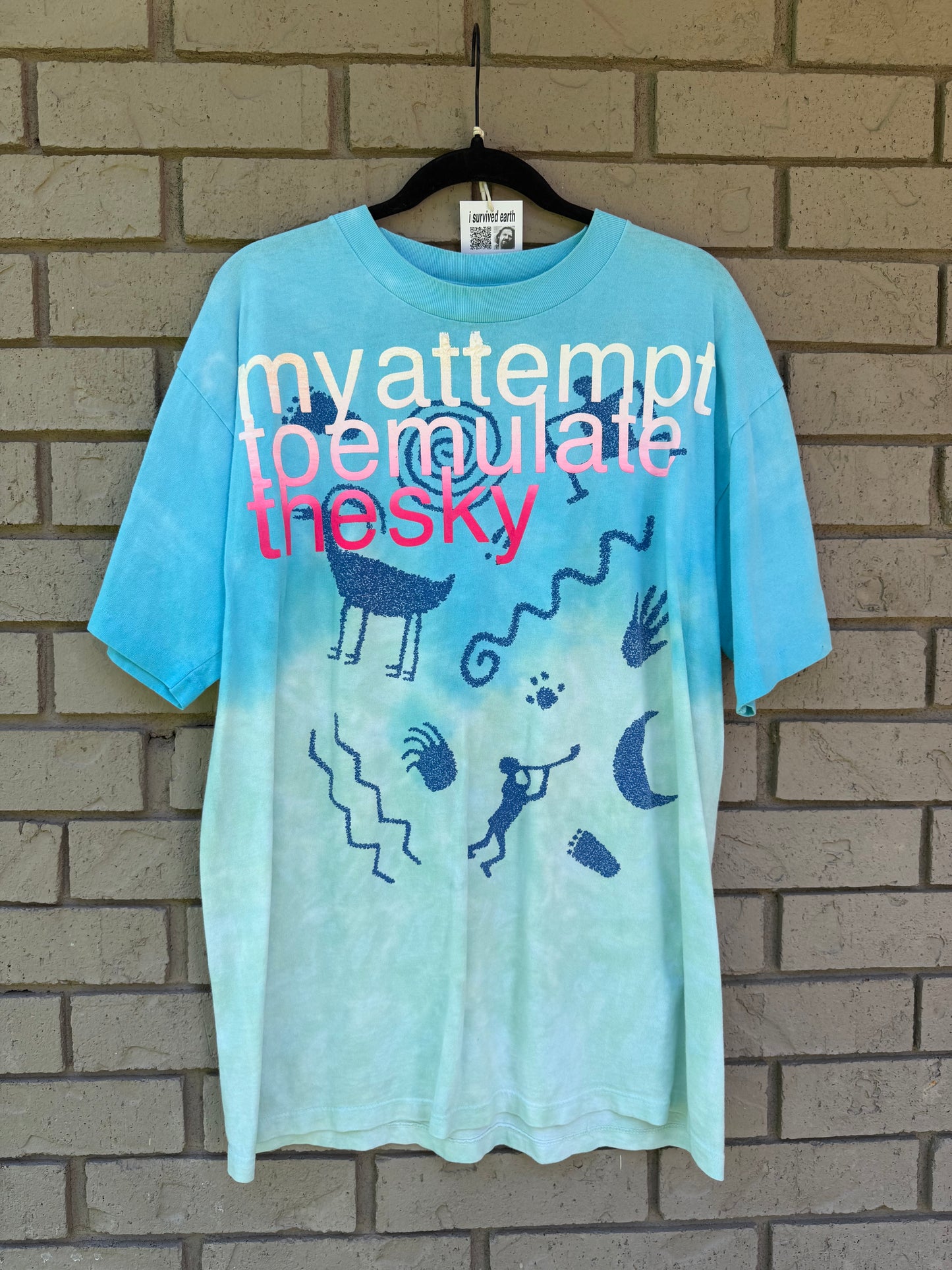 sky blue attempt tee