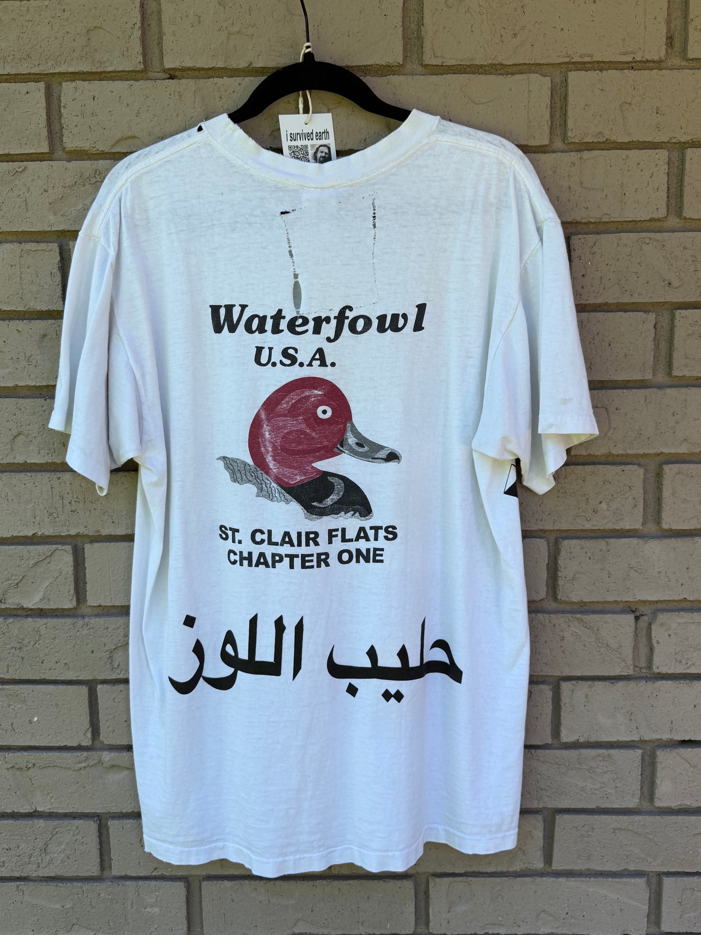 waterfowl thrashed tee