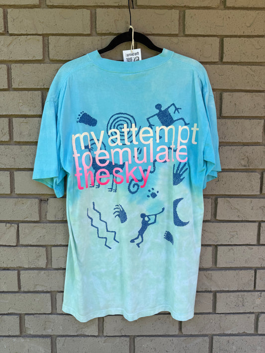 sky blue attempt tee