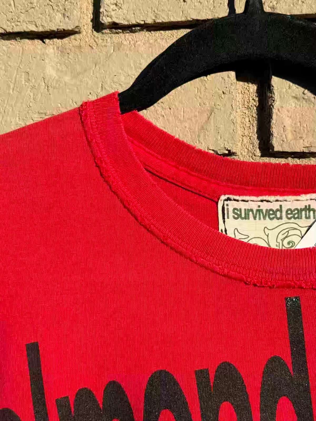 almond milk mixed print tee