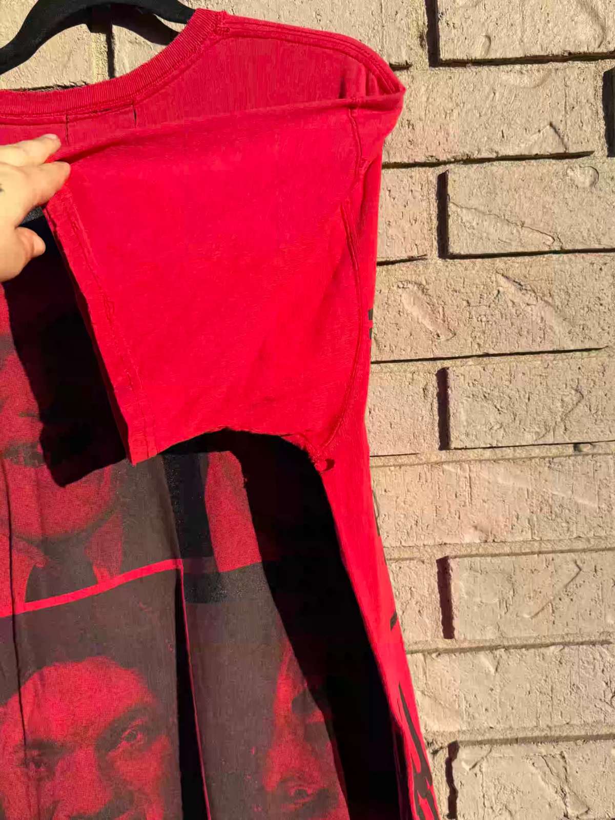 almond milk mixed print tee