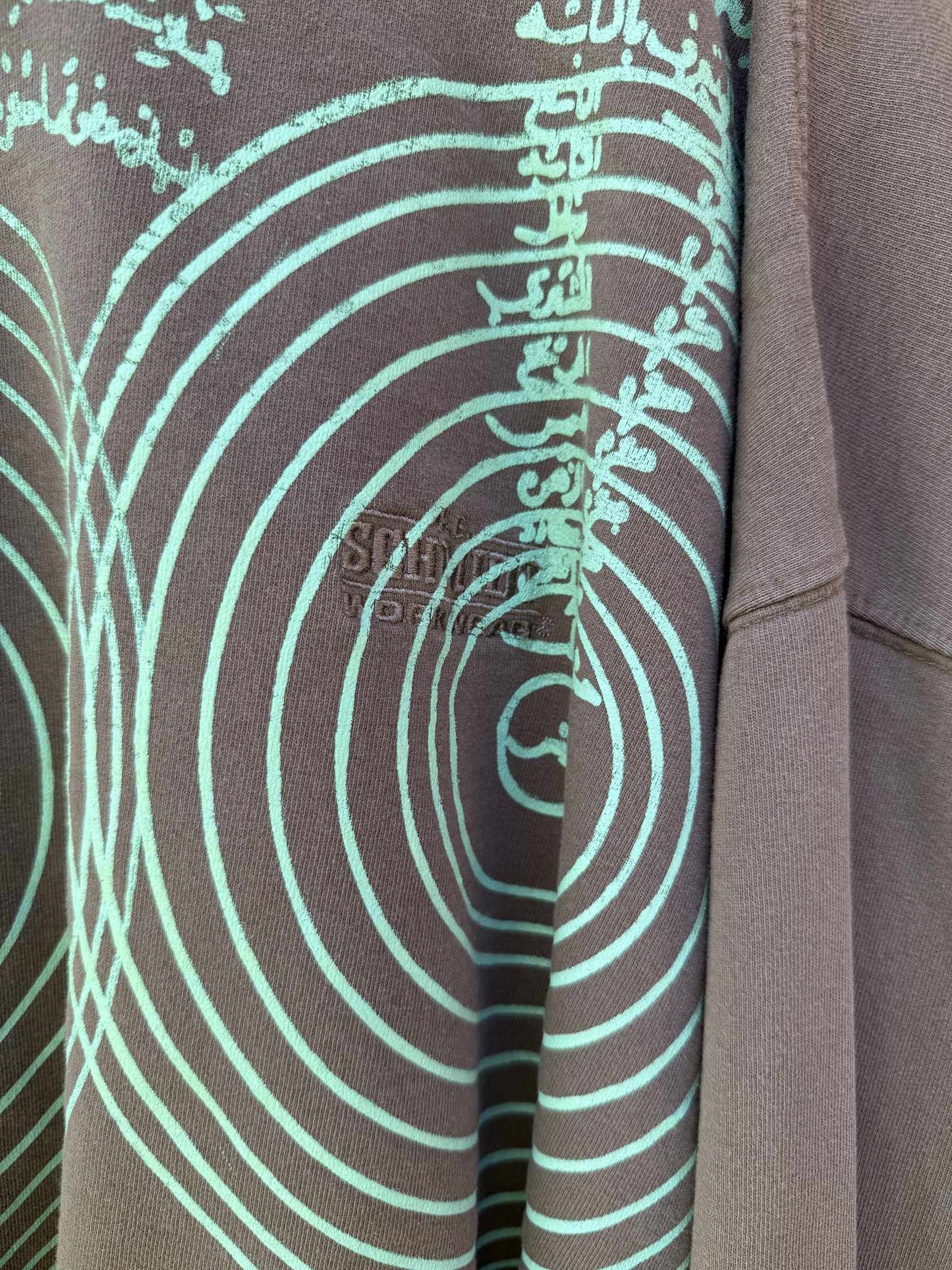cropped cosmic circles crewneck