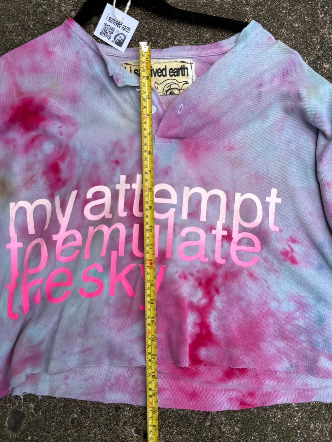 my attempt tie dye top