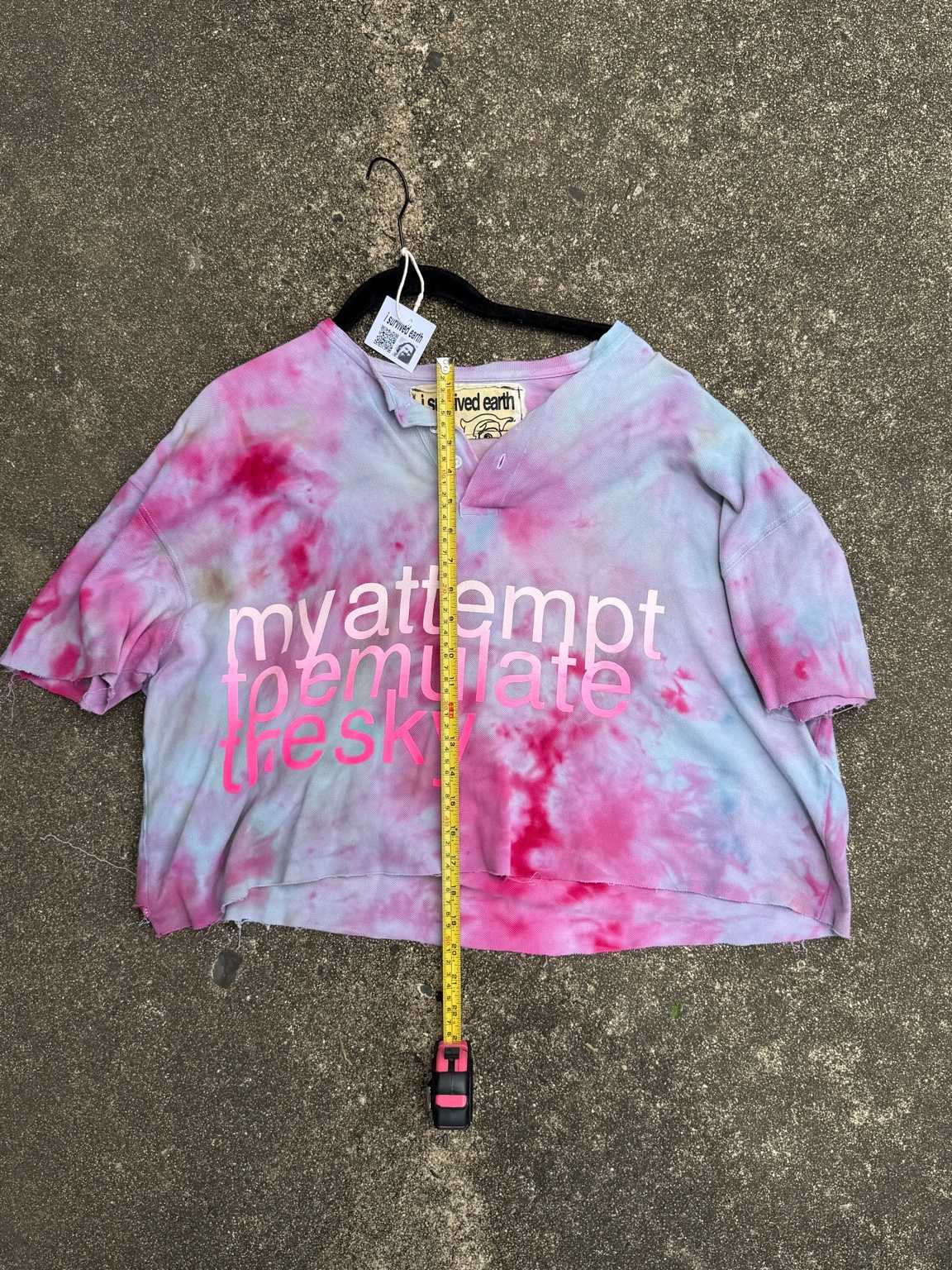 my attempt tie dye top