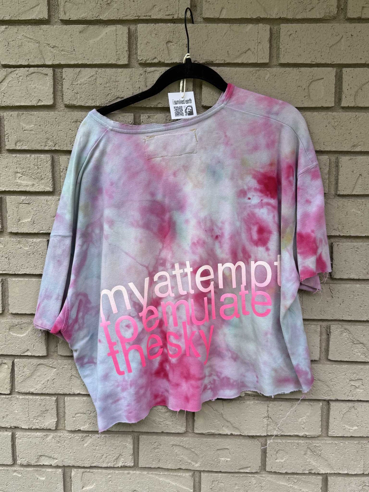 my attempt tie dye top