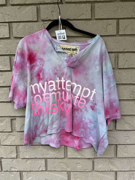 my attempt tie dye top