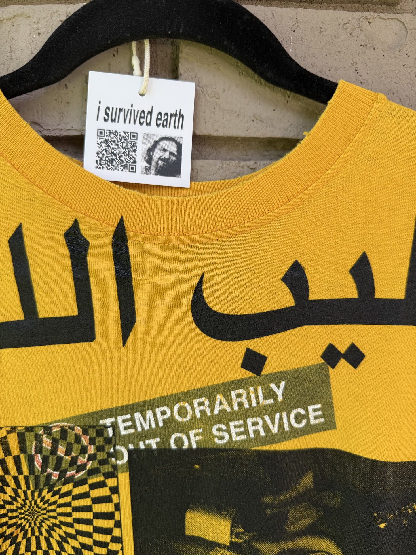 yellow mixed tee